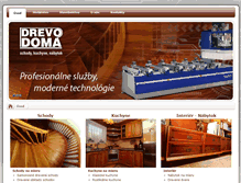 Tablet Screenshot of drevodoma.sk
